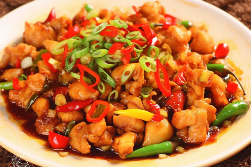 新鲜美味的双椒鸡膳食食物摄影,高清,摄影图,摄影图片,图片大全,摄影图免费下载